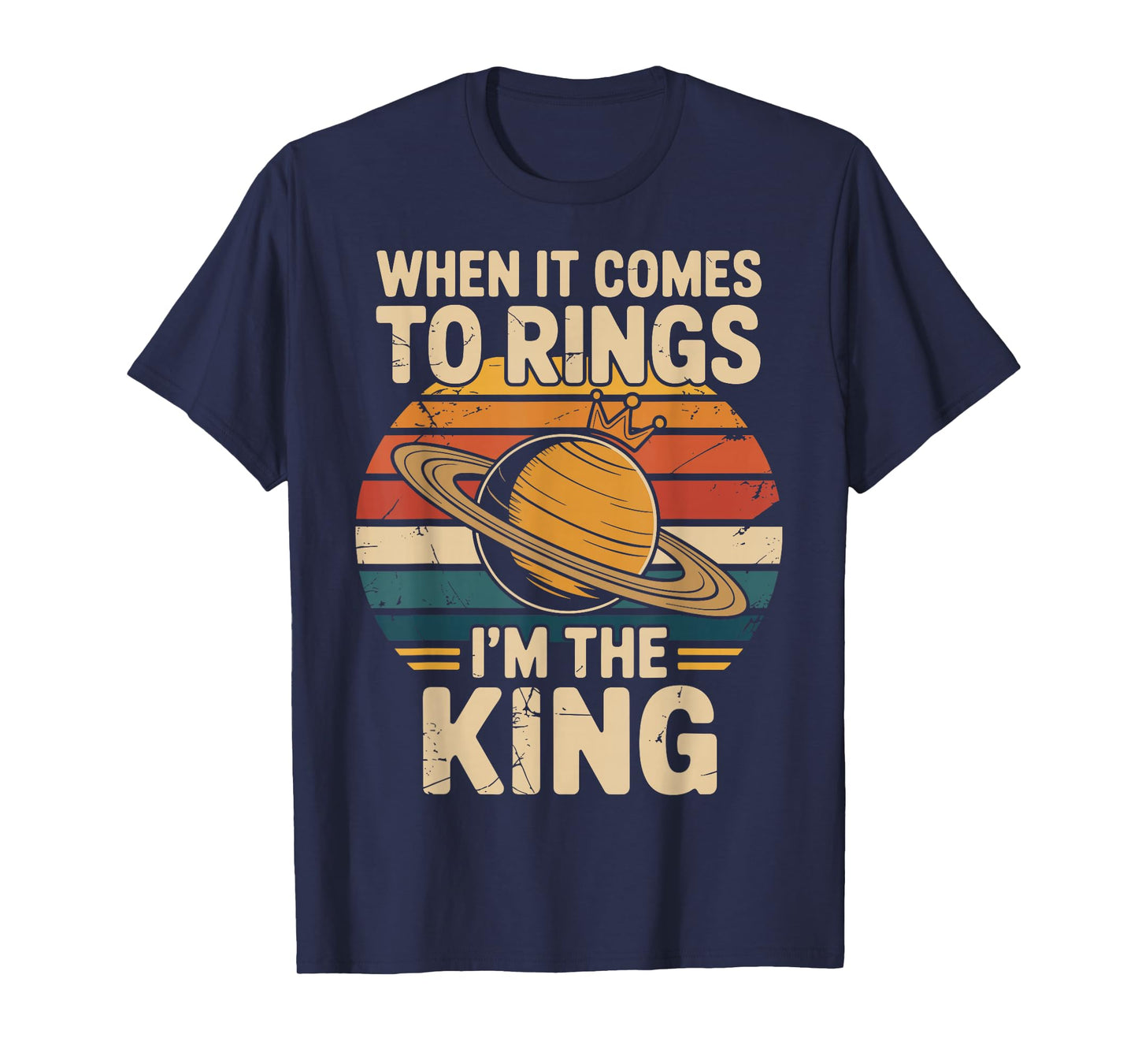 When It Comes to Rings Saturn Retro Planets T-Shirt
