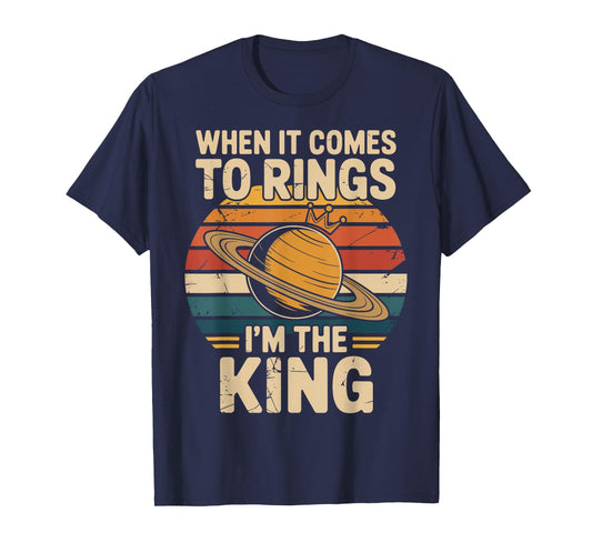 When It Comes to Rings Saturn Retro Planets T-Shirt