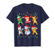 Dabbing Santa Elf Friends Christmas T-Shirt