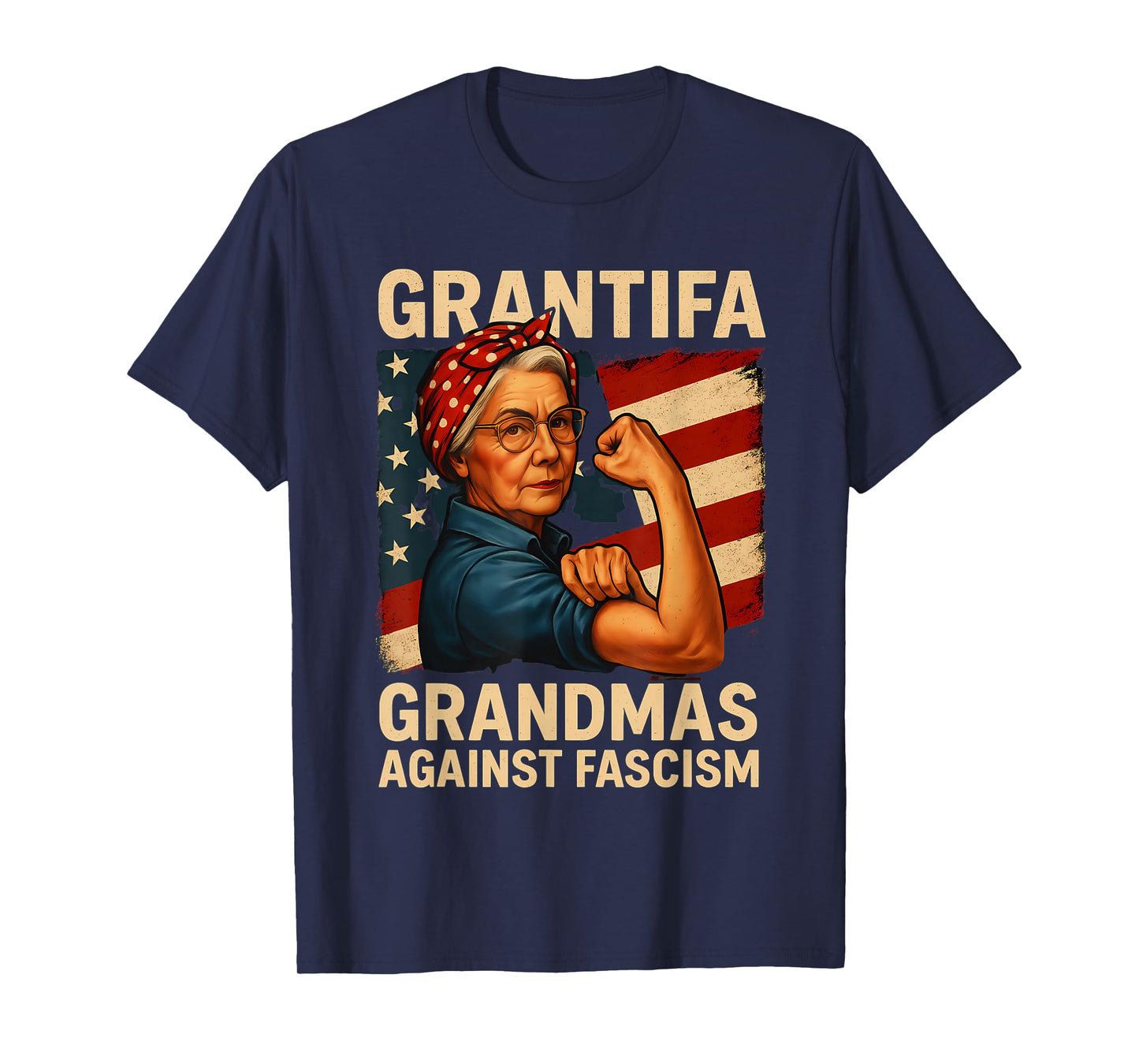 Grantifa Grandmas Against Fascism Feminist Political T-Shirt