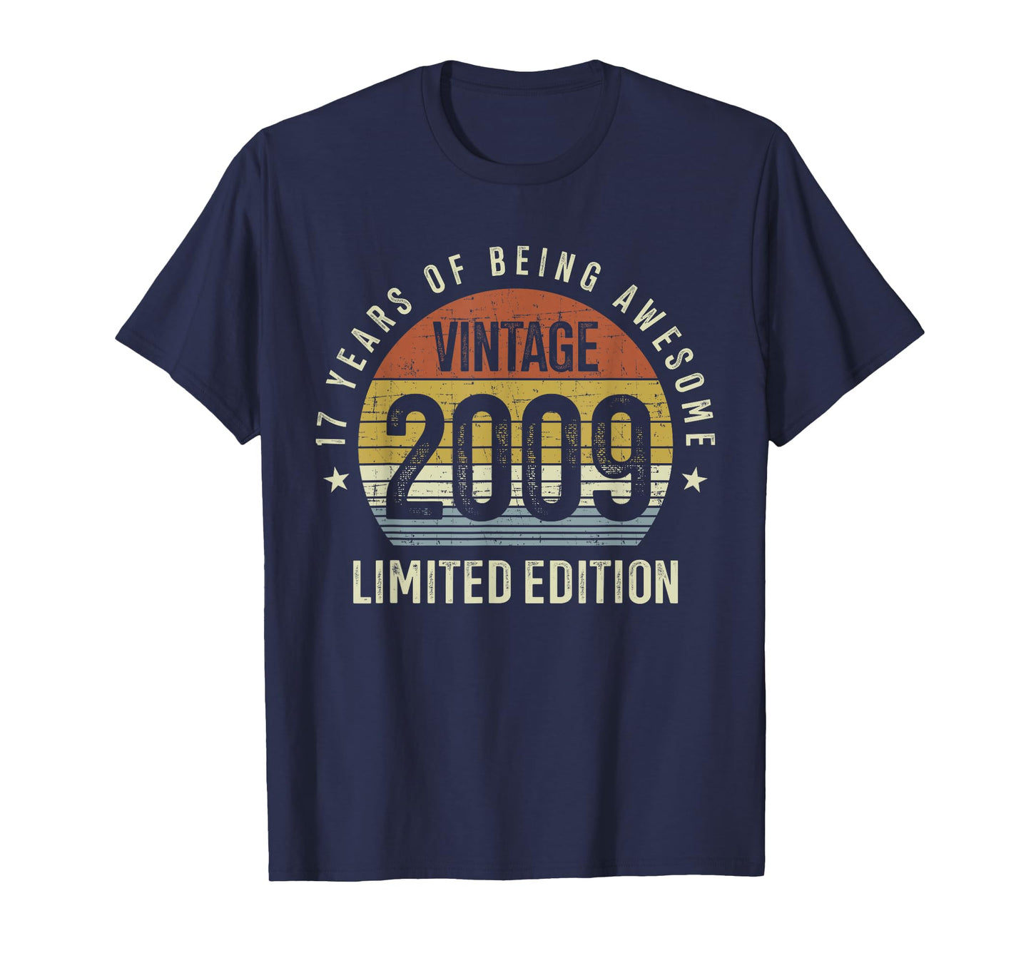 17th Birthday Vintage 2009 Limited Edition 17 Years Old T-Shirt