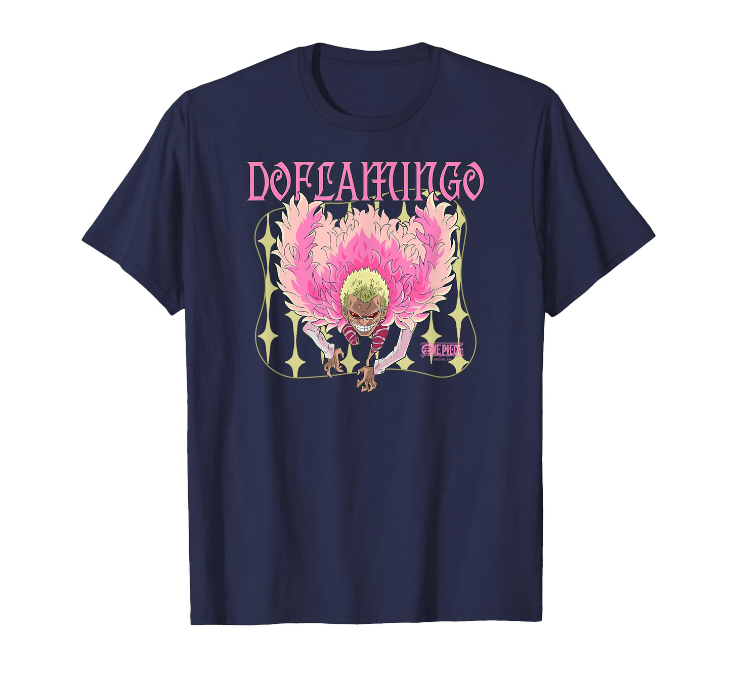 One Piece Anime Donquixote Doflamingo Joker Pirate T-Shirt