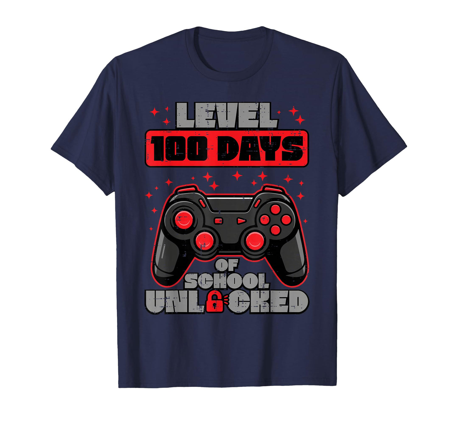 100 Days of School Gaming 100th Day of School Gamer Boy Kids T-Shirt