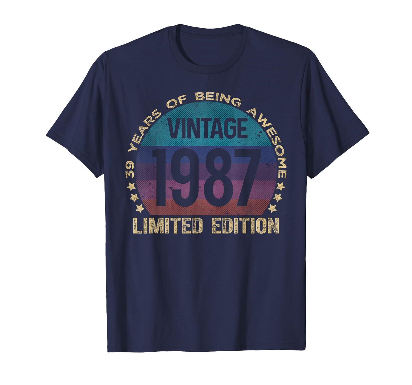 39 Year Old Gifts Vintage 1987 Limited Edition 39th Birthday T-Shirt