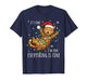 It's Fine I'm Fine Orange Cat Christmas Light Funny Cat T-Shirt
