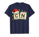 Funny Carbon Nitrogen 6 7 Christmas Science Chemistry 67 T-Shirt