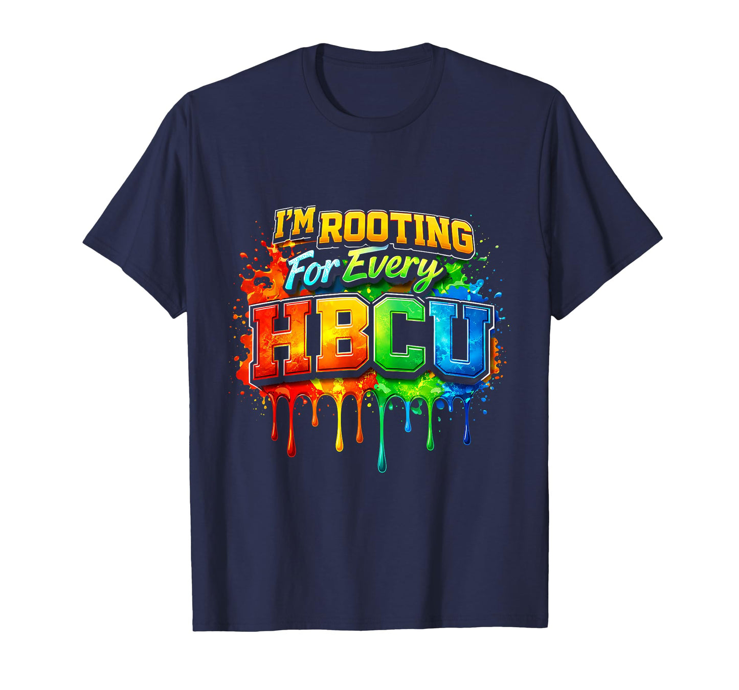 Rooting for Every HBCU Black History Costume Afrocentric T-Shirt