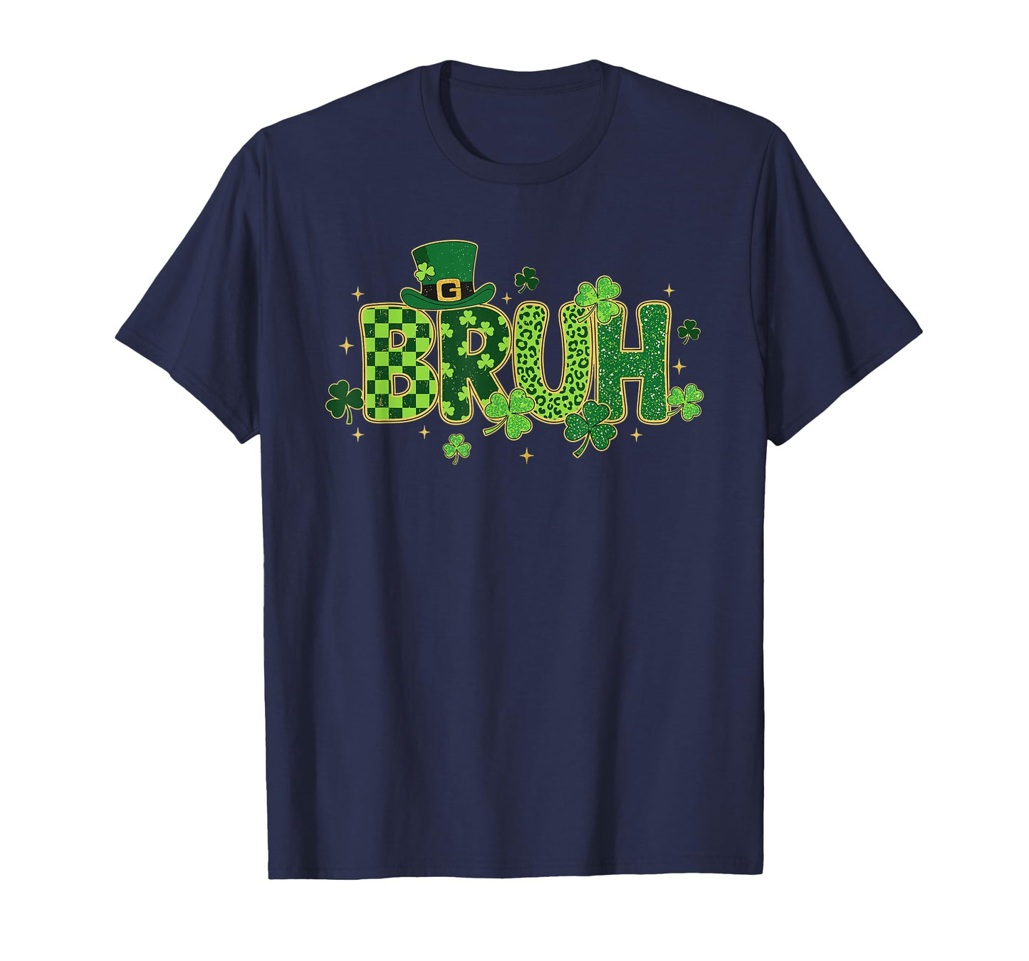 Bruh St Patricks Day Teens Boys Kids Funny Saint Pattys T-Shirt