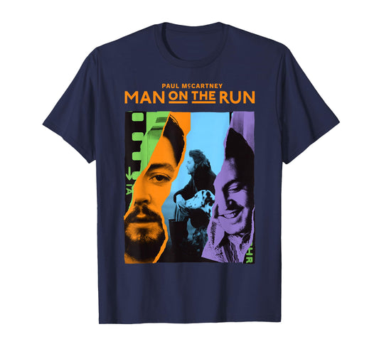 Official Exclusive Paul McCartney Man On The Run Filmstrip T-Shirt