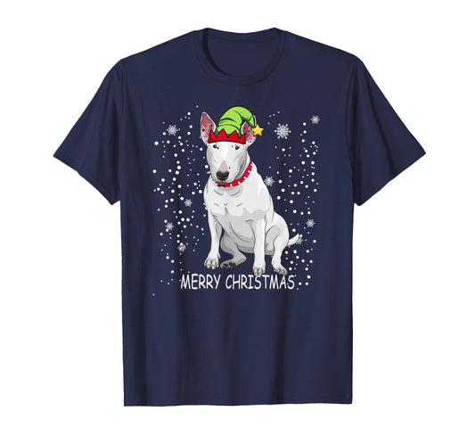 Bull Terrier Dog Tree Christmas Sweater Xmas Dogs T-Shirt