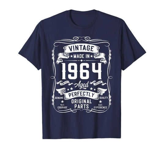 Vintage 1964 62yr 62nd Birthday Gifts for Men 62 Years Old T-Shirt