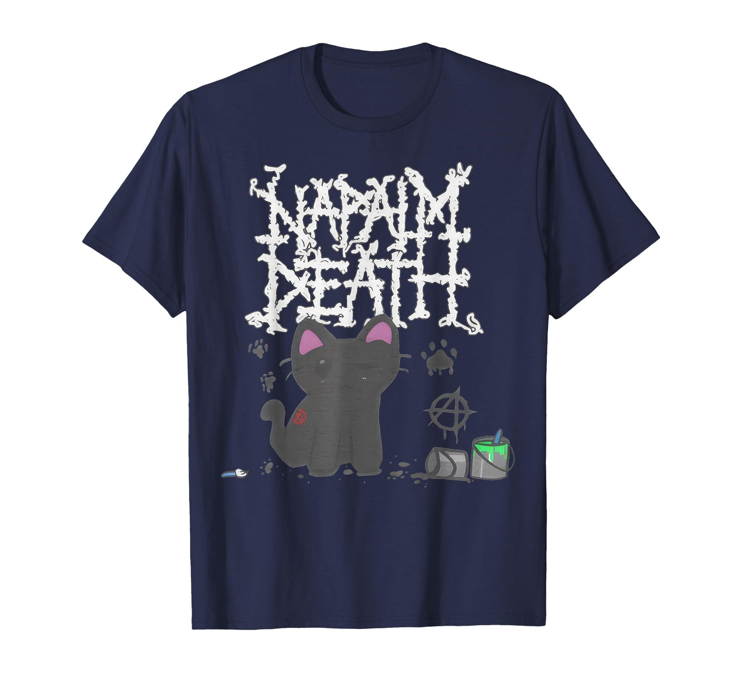 Napalm Death There is No Authoritys but Cats T-Shirt