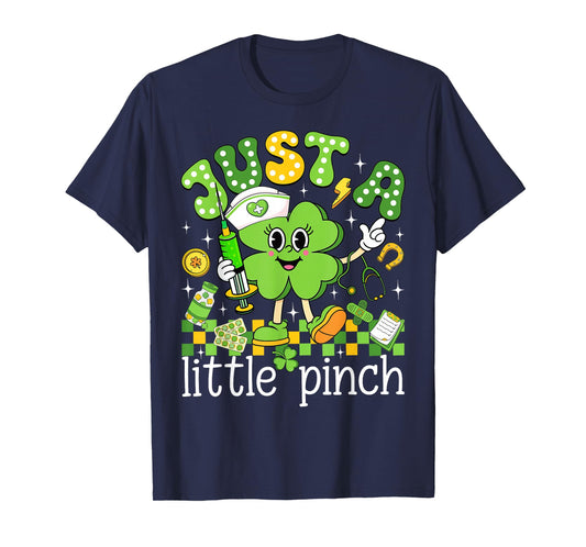 Just A Little Pinch Shamrock Nurse St Patricks Day Women T-Shirt