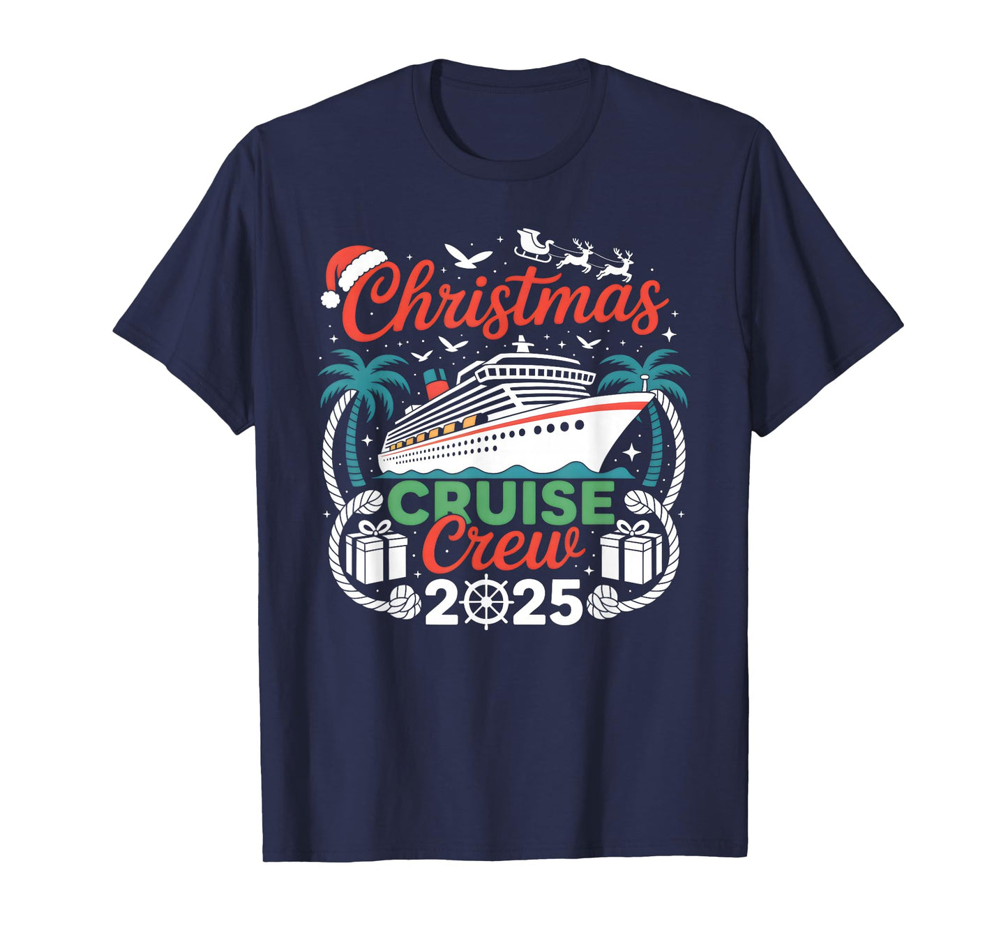 Christmas Cruise Crew 2025 Matching T-Shirt