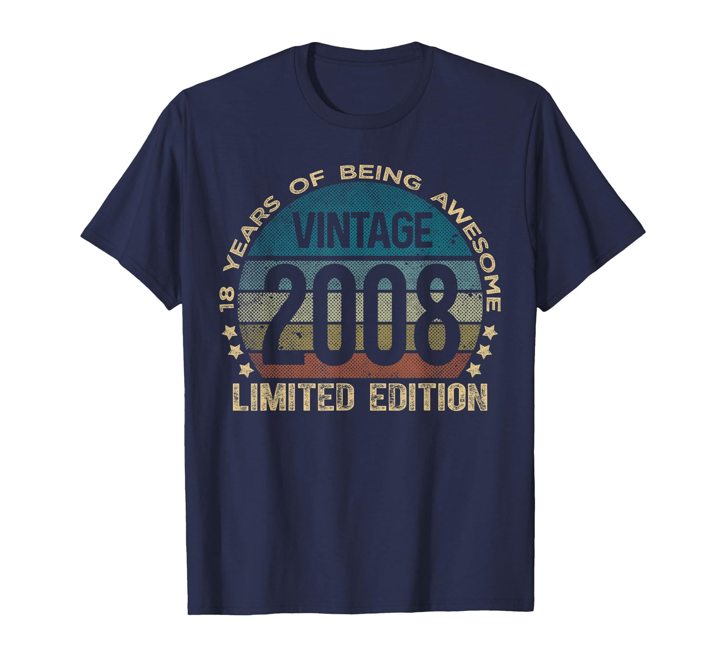 18 Year Old Gifts Vintage 2008 Limited Edition 18th Birthday T-Shirt