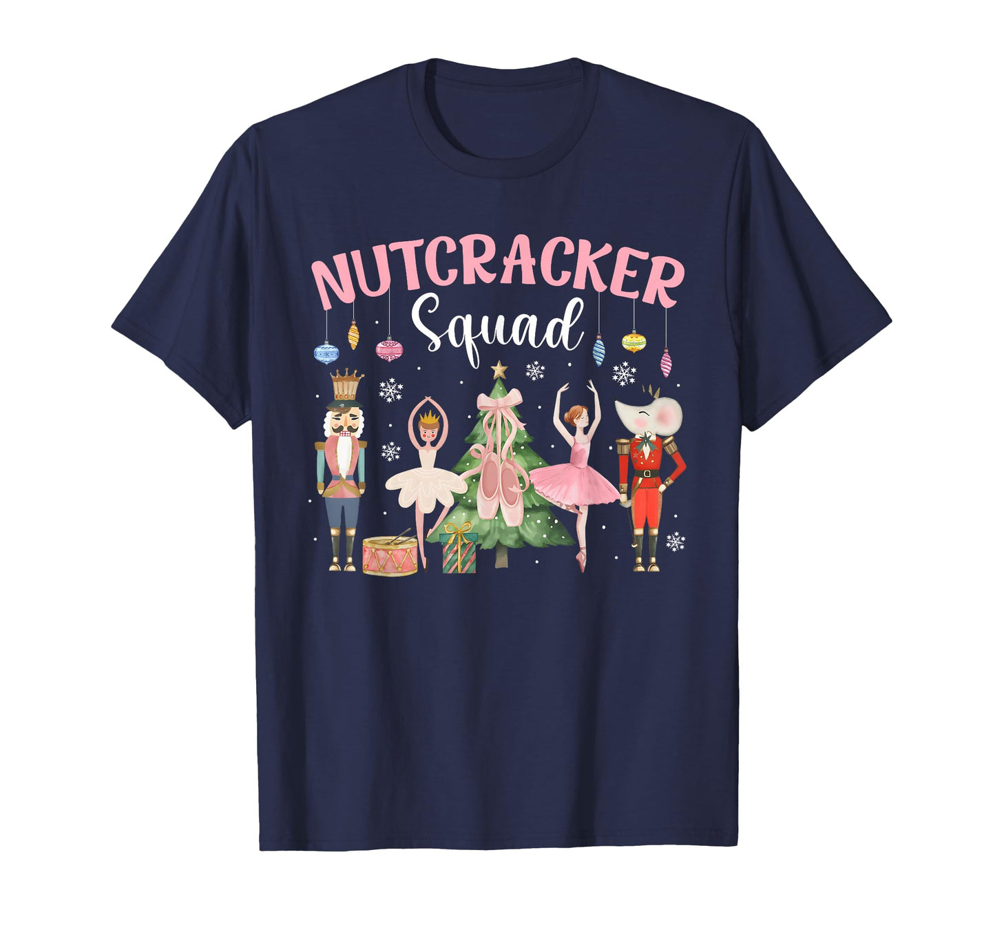 Christmas Nutcracker Squad Ballet Dance Women Kids Girls T-Shirt