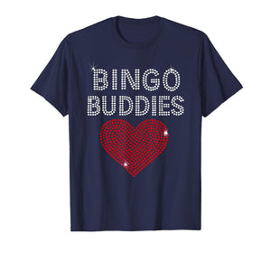 Bingo Buddies Bingo Lover Cute Heart Funny Game Women Girls T-Shirt
