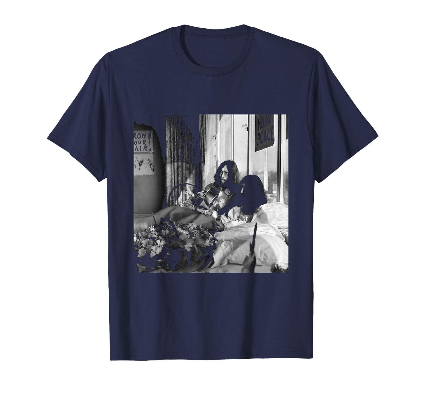 John Lennon The Beatles Yoko ONO Anti-War Bed-in 1969 T-Shirt