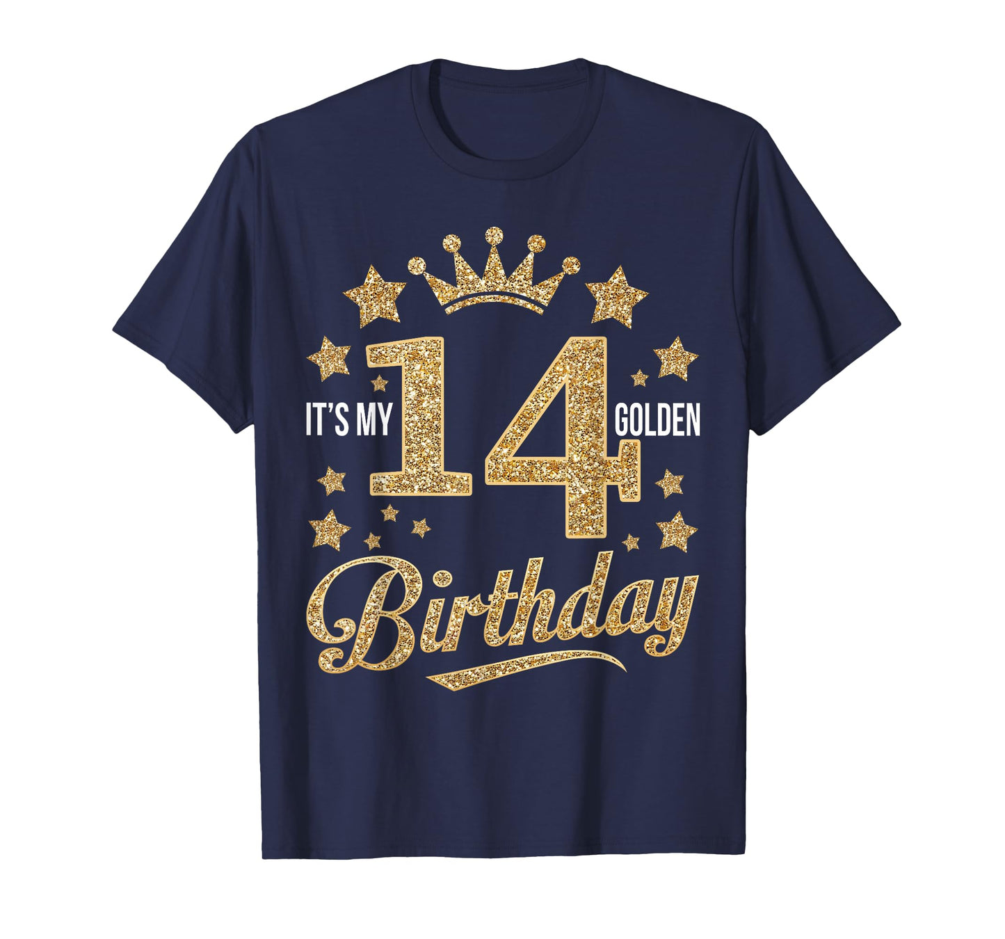 It's My 14th Golden Birthday 14 Year Old Bday Groovy T-Shirt