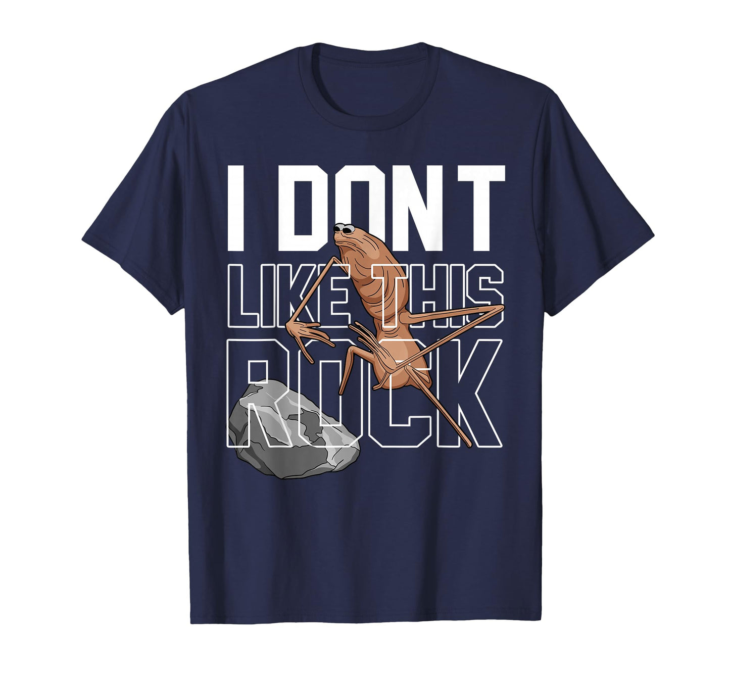 Marcus The Worm I Don't Like This Rock Funny Meme Brain Rot T-Shirt