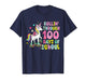 100 Days of School Unicorn 100th Day Smarter Girls Teacher T-Shirt