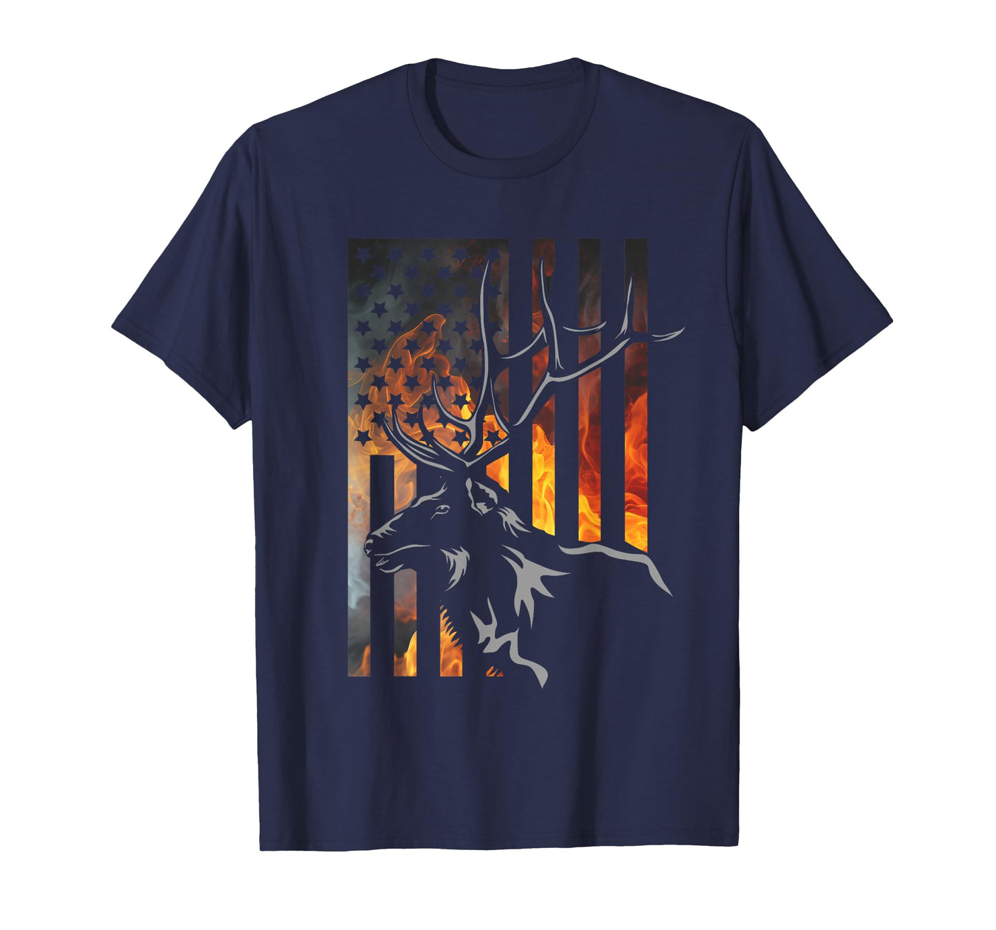 Outdoor Antlers Elk Deer Hunting T-Shirt