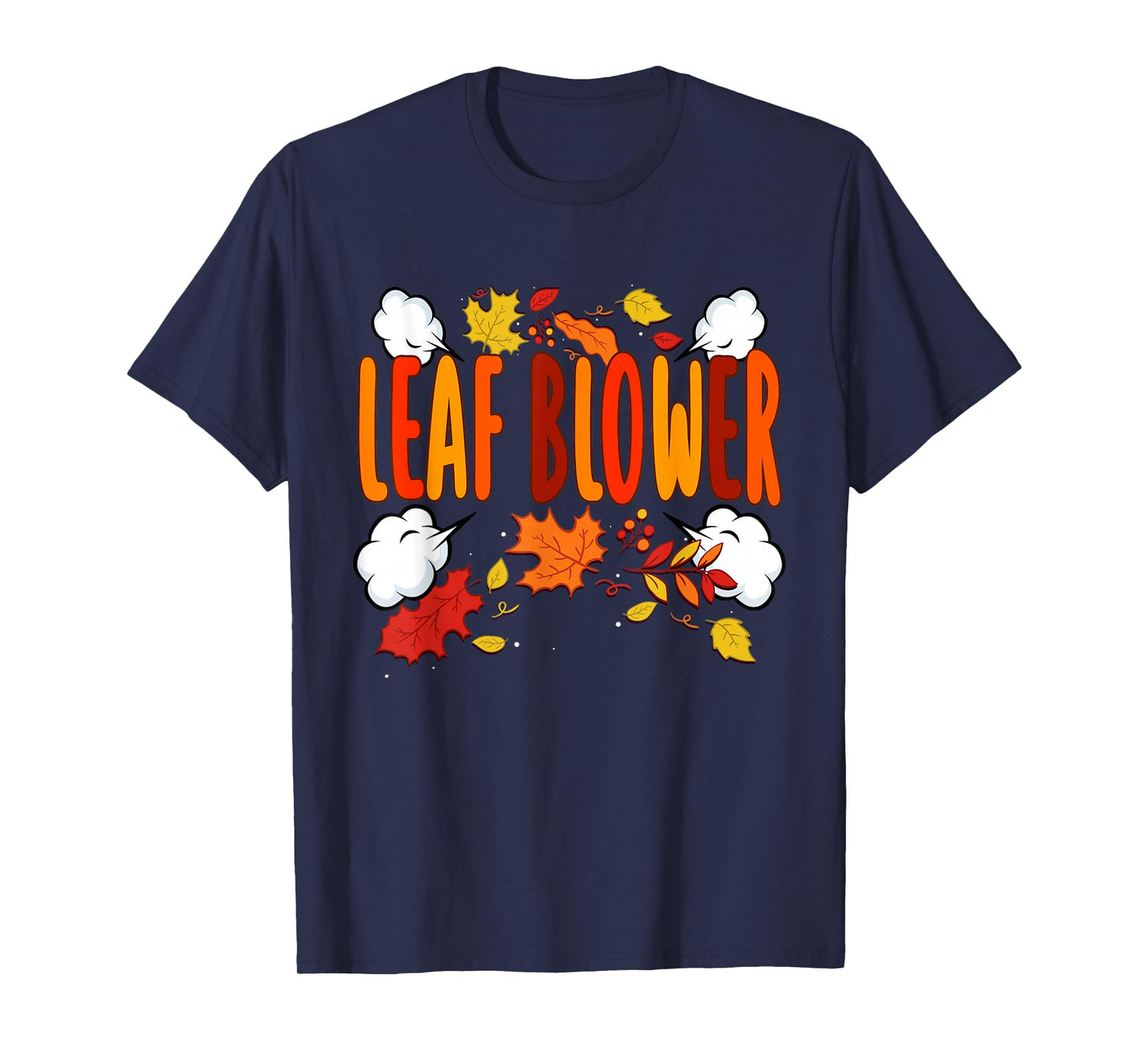 Funny Leaf Blower Fall Costume Halloween Couple Matching T-Shirt