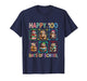 Happy 100 Days of School Colorful Group Sloths Students Kids T-Shirt