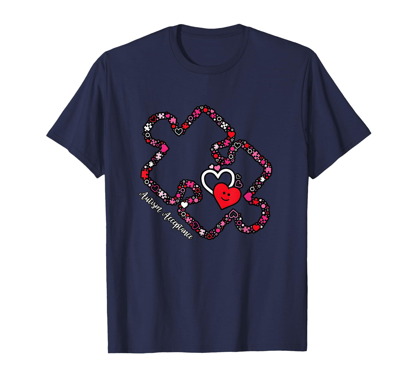 Autism Awareness Valentines Autism Acceptance Neurodiversity T-Shirt
