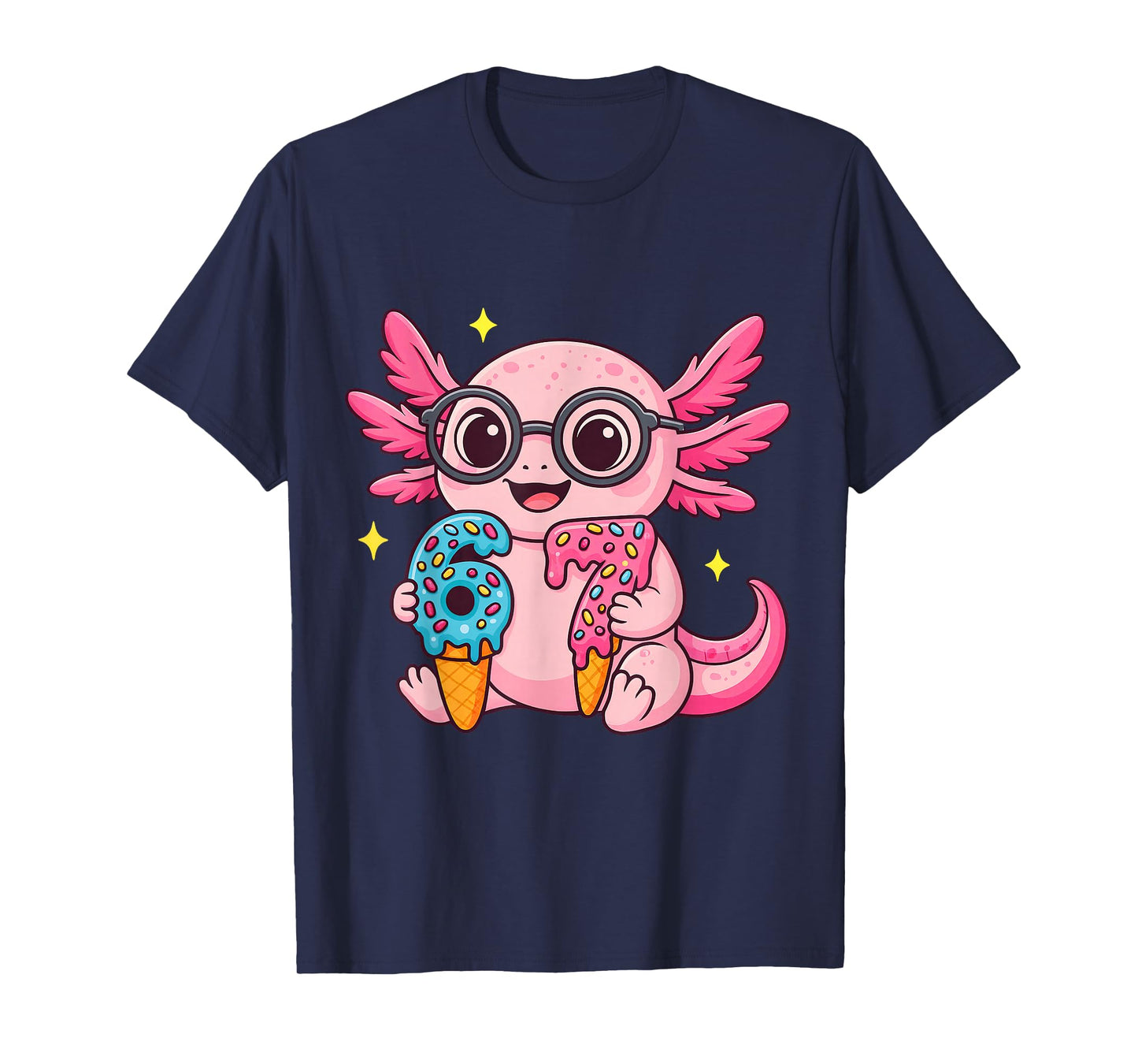 67 Meme Axolotl Funny Six Seven Axolotl Lover for Girls Kids T-Shirt