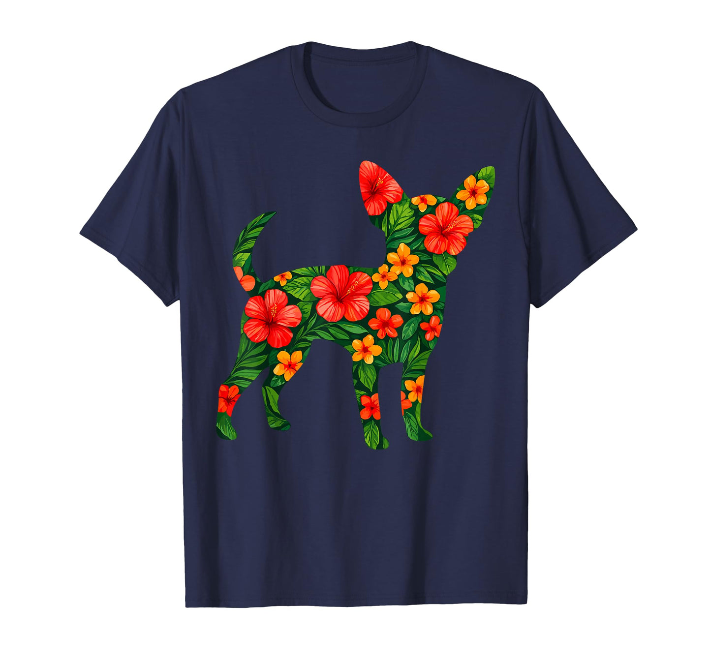 Floral Chihuahua T-Shirt