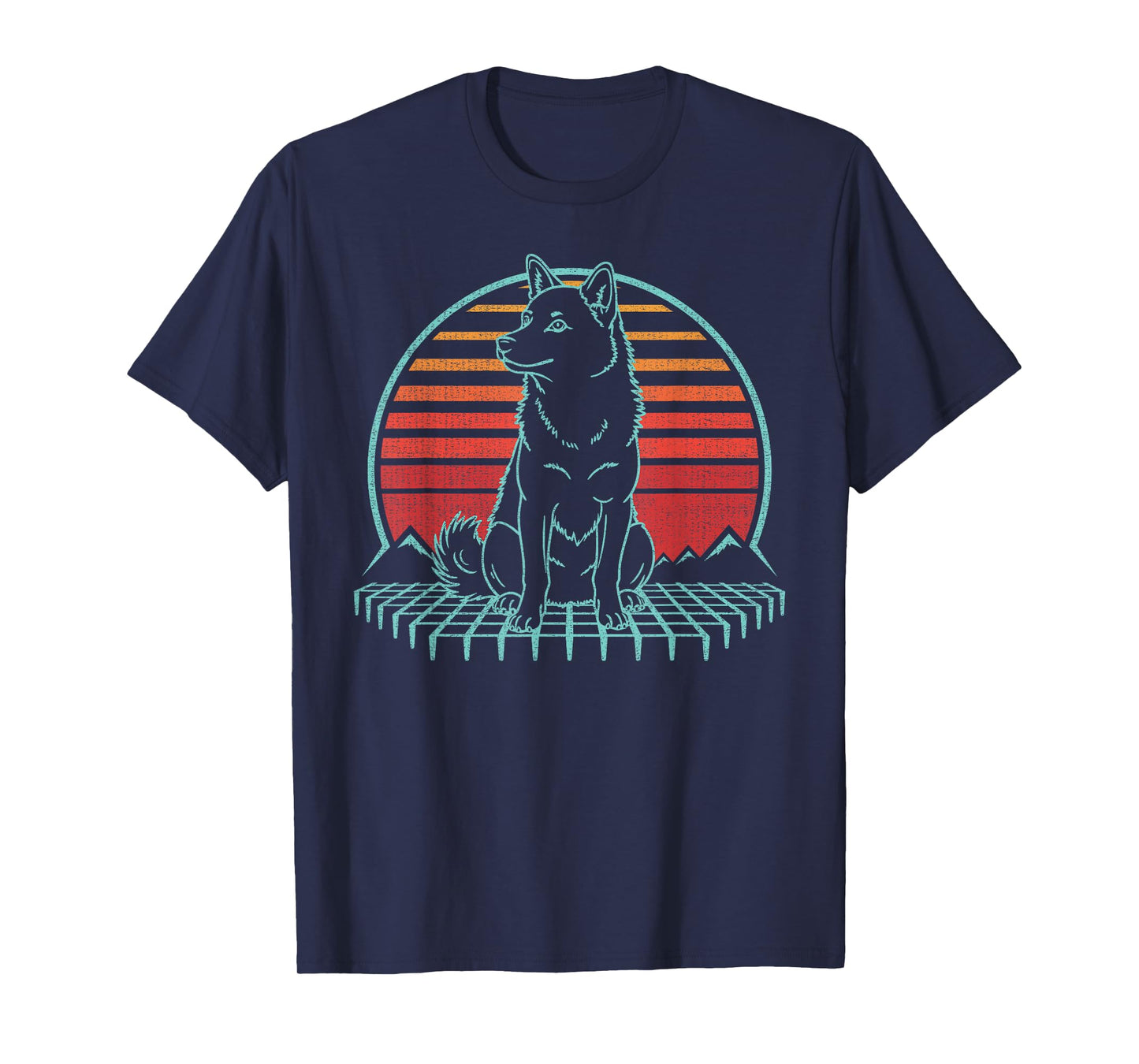 Shiba Inu Lover Dog Owner Retro Vintage 80s T-Shirt