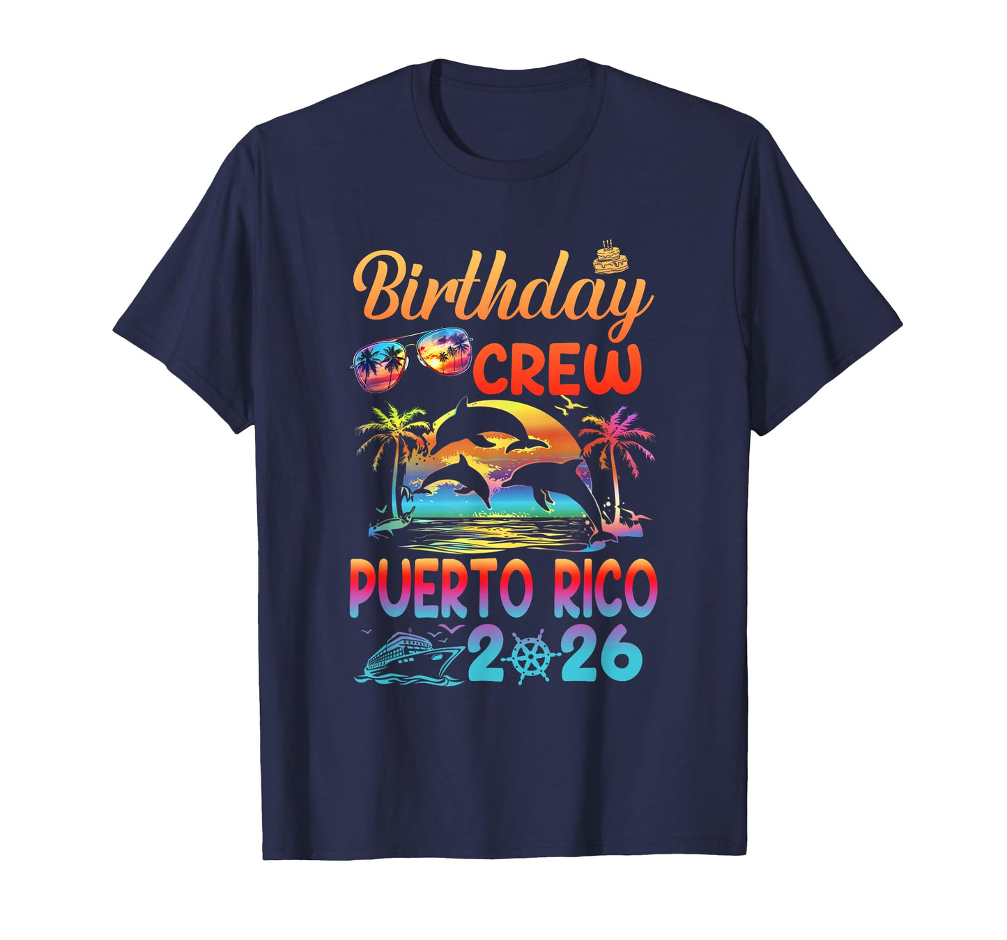 Puerto Rico Birthday Trip Vacation 2026 Matching Group T-Shirt