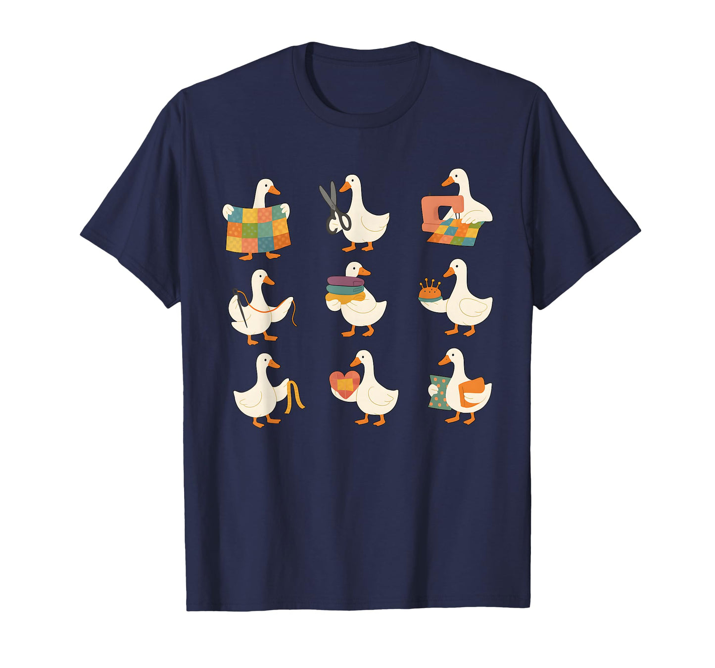 Funny Goose Sewing, Cute Quilting Patchwork Quilt Maker T-Shirt