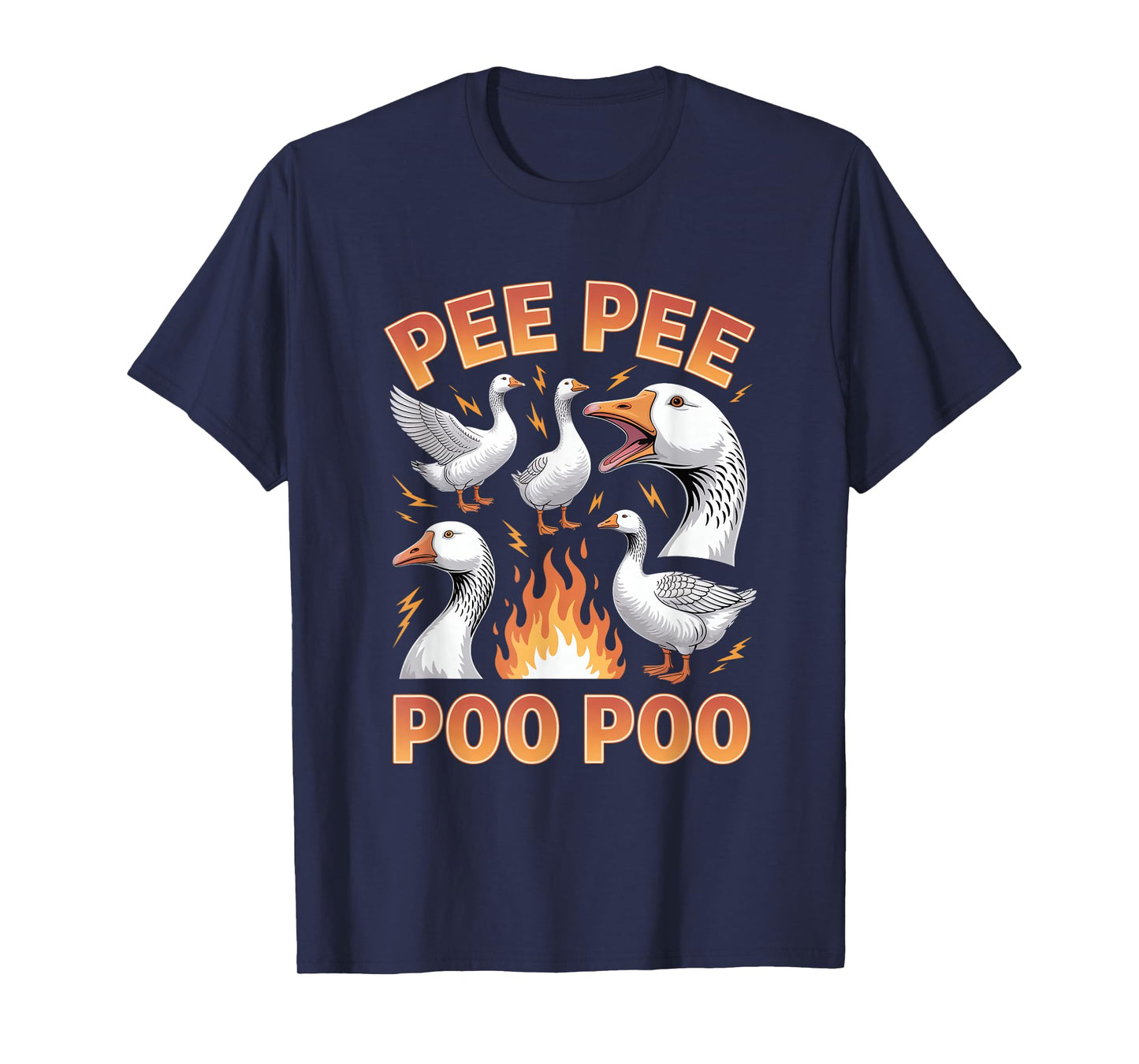 Pee Pee Poo Poo Goose Meme Unwearable Aduld Humor T-Shirt