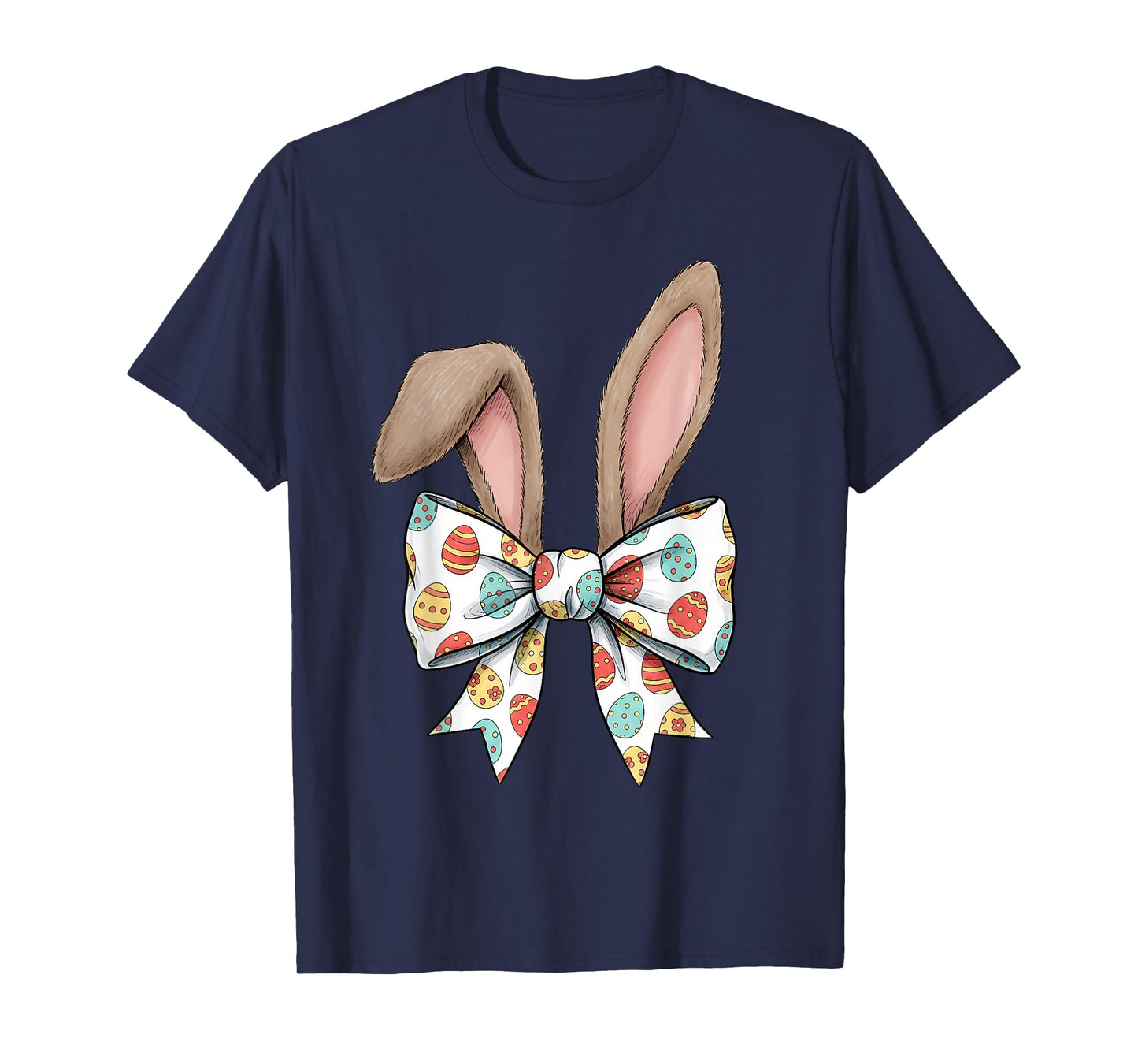 Easter Day Coquette Bow Cute Bunny Rabbit Women Girls Teens T-Shirt