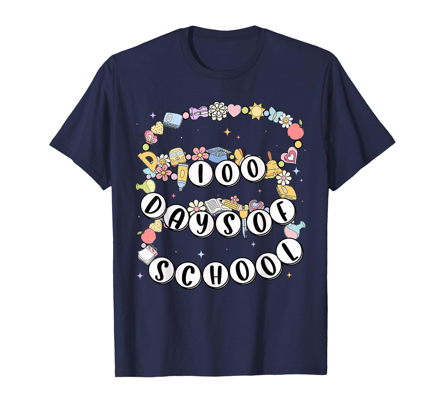 Friendship Bracelets 100 Days Smarter 100 Days of School Kid T-Shirt