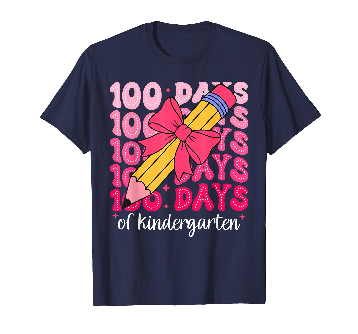 100 Days of Kindergarten Teacher 100th Day of School T-Shirt