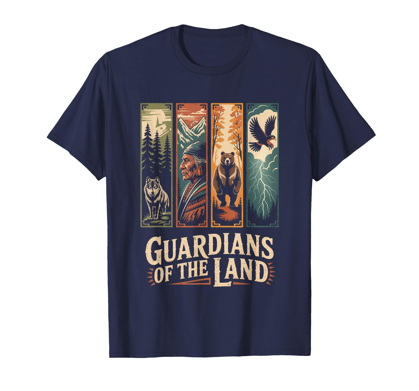 Native American Indian Guardians of Land Spirit Nature T-Shirt