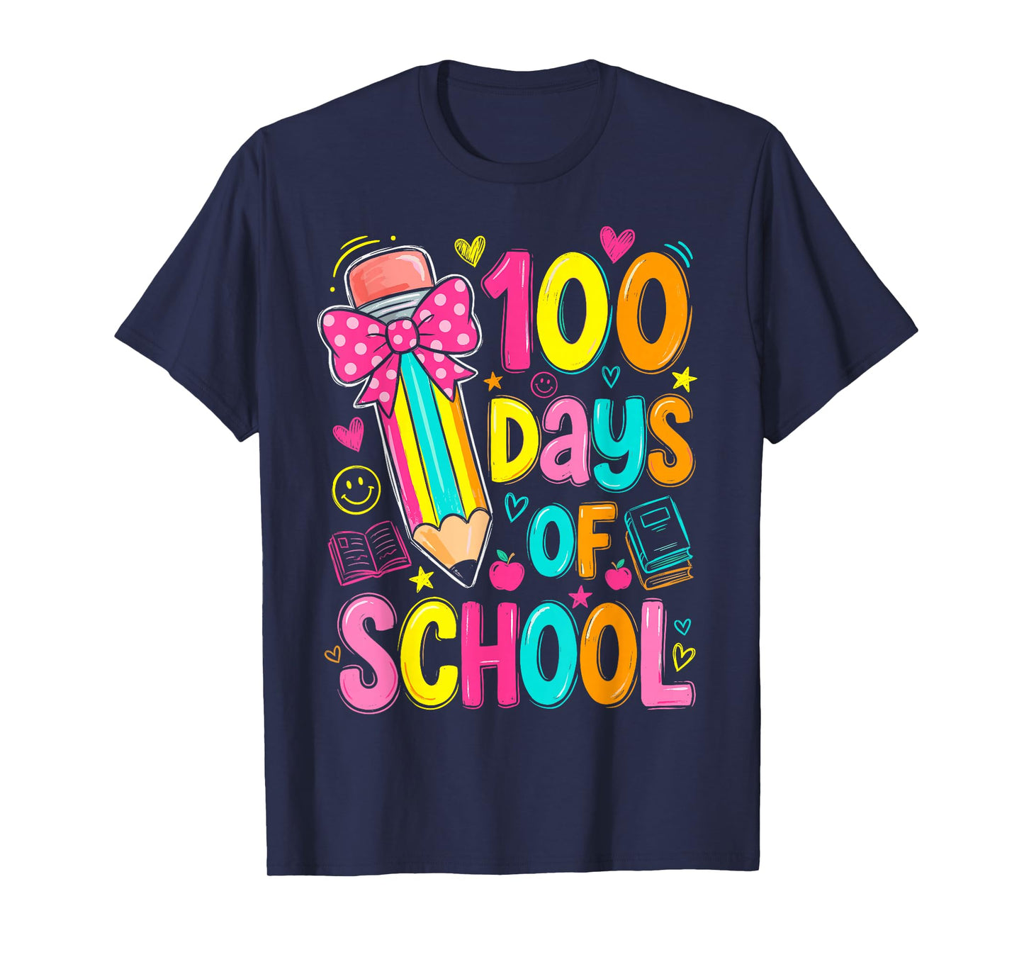 100th Day of School Kids Girls 100 Days Teachers T-Shirt
