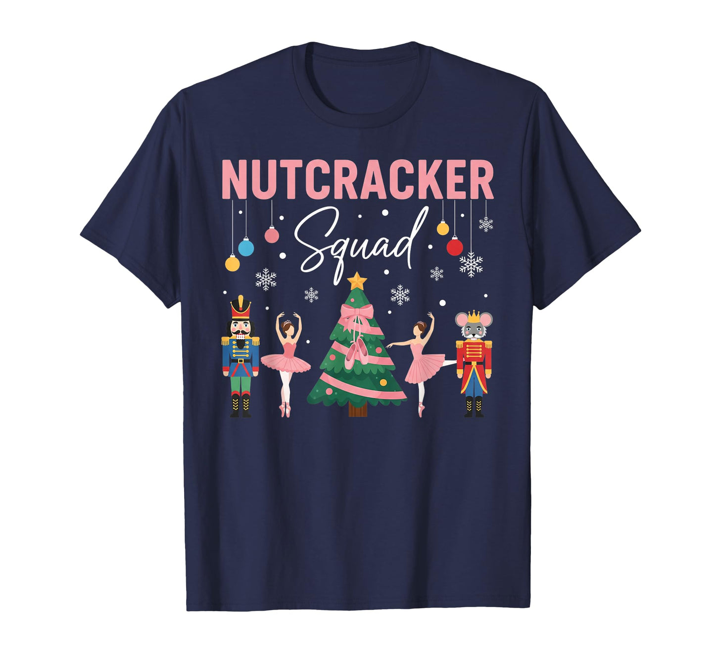 Christmas Nutcracker Squad Ballet Dance Women Kids Girls T-Shirt