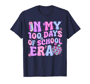 in My 100 Days of School Era Retro Disco 100th Day of School T-Shirt