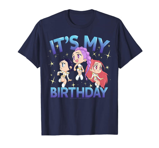 Kpop Demon Hunters It's My Birthday Cute Chibi Group Shot T-Shirt
