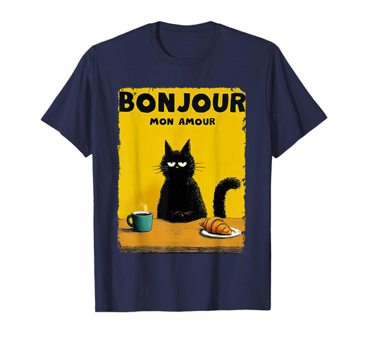 Bonjour mon Amour cat T-Shirt