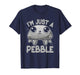 Im Just A Pebble Cute Minimalist Character Humor Design T-Shirt
