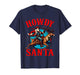 Howdy Santa Christmas Cowboy Santa Riding Reindeer Western T-Shirt
