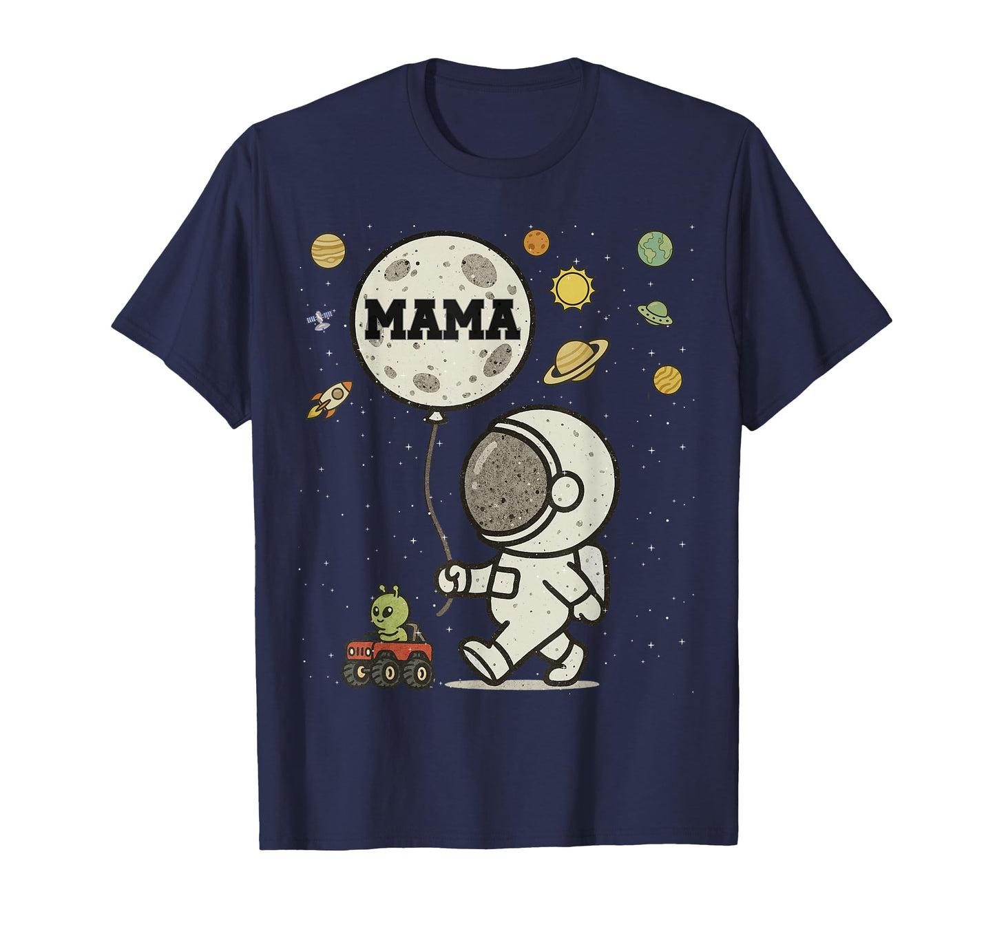 Astronaut Mama Space Birthday T-Shirt
