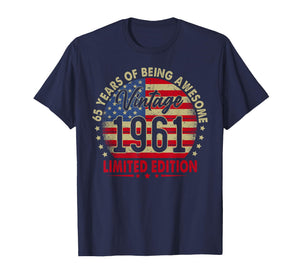 Vintage 1961 Limited Edition 65th Birthday 65 Years Old T-Shirt