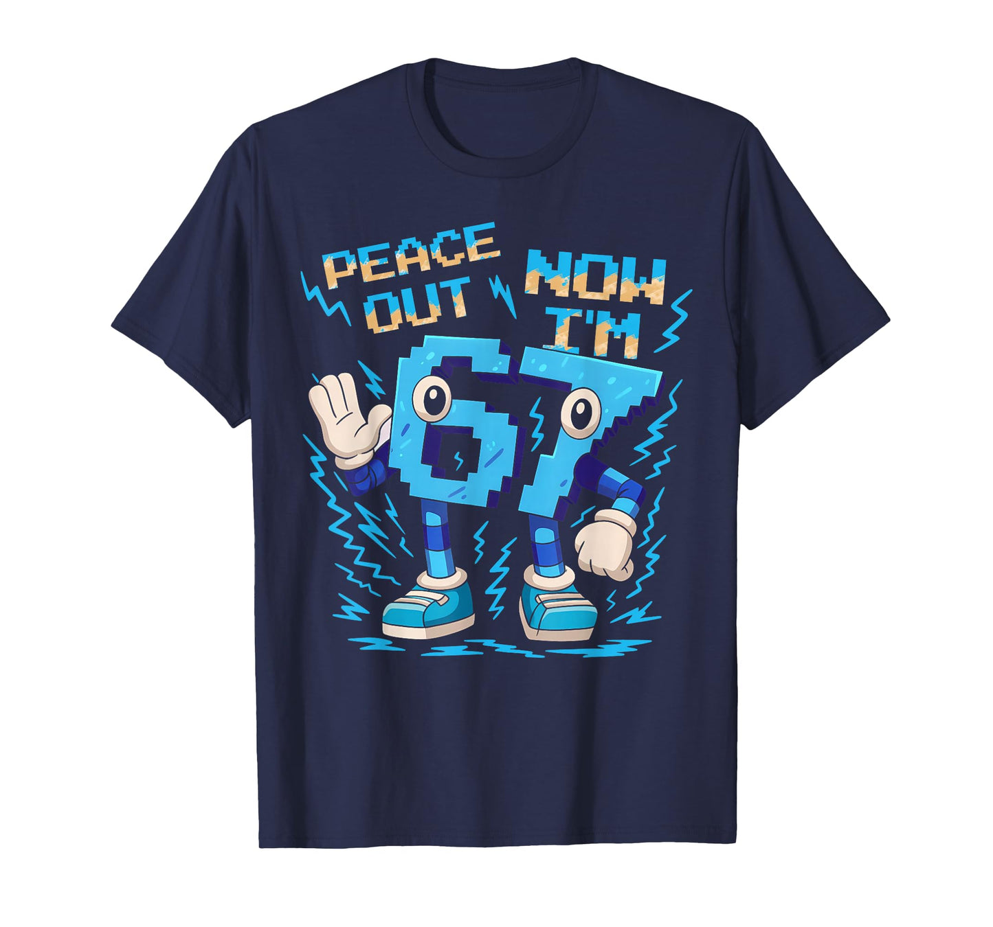 I was 6 Now I'm 7 Six Seven Brainrot 7 Year Old Birthday T-Shirt