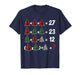 Funny 67 Christmas Tree Buffalo Plaid Math Teacher Xmas T-Shirt